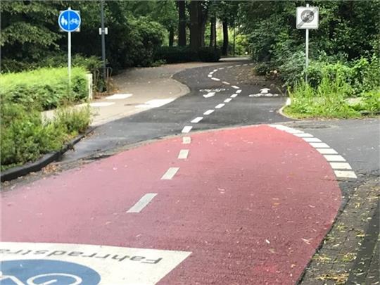 Der neue Radweg an der Königsmarck-Bastion. Foto: Vonderbank