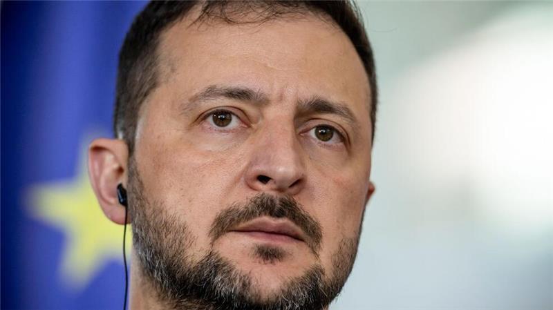 Kreml offen für Ukraine-Gespräche - Kritik an Scholz-Anruf Der ukrainische Präsident Selenskyj hält Gespräche mit dem Kremlchef nicht für zielführend im Streben nach einem gerechten Frieden. (Archivbild)