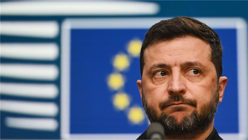 Der ukrainische Präsident Selenskyj war als Gast beim EU-Gipfel dabei.