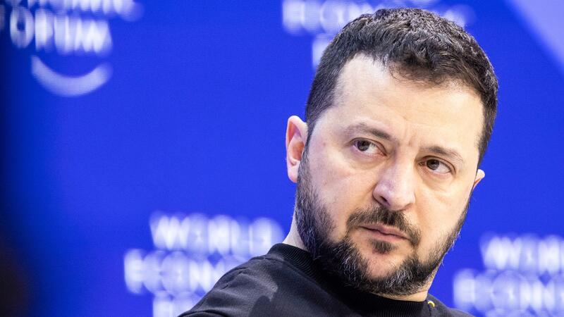 Krieg gegen die Ukraine: So ist die Lage Der ukrainische Präsident Wolodymyr Selenskyj ist zum Weltwirtschaftsforum nach Davos gereist.