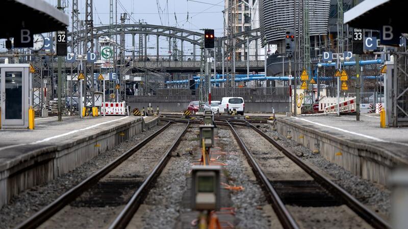 Der verwaiste Münchner Hauptbahnhof.