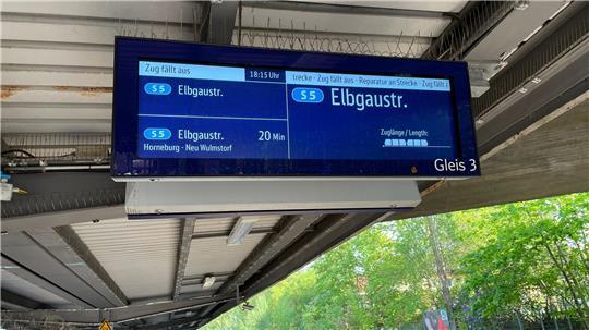 Derzeit fahren die S-Bahnen zwischen Stade und Buxtehude nur stündlich.