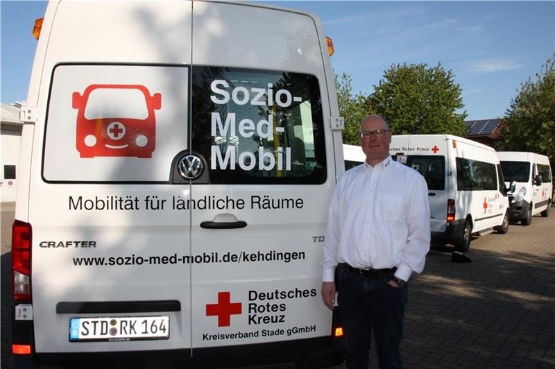 Detlef Stülten freut sich, dass das Sozio-Med-Mobil ab 1. Juli durch Kehdingen fährt. Foto: DRK