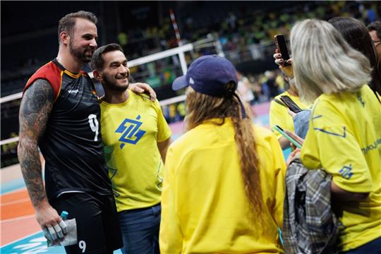 Deutschlands Georg Grozer ist auch bei den brasilianischen Fans beliebt.