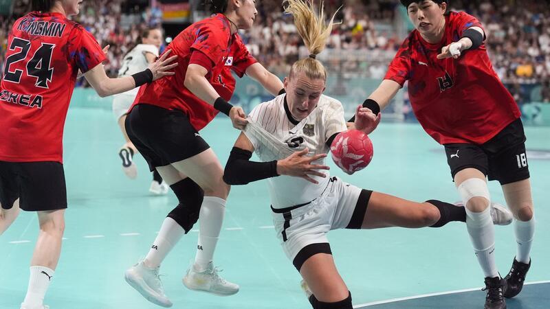 Deutschlands Handballerinnen taten sich gegen Südkorea extrem schwer.