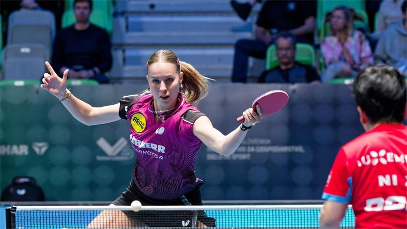 Deutschlands Tischtennis-Hoffnung Annett Kaufmann.
