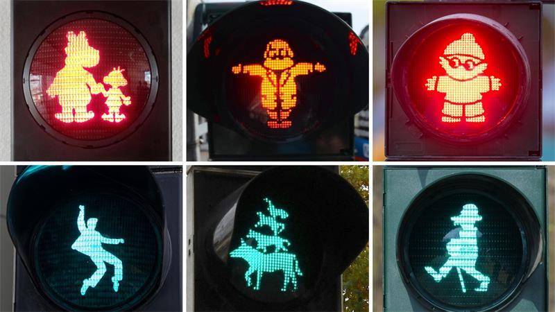 Deutschlandweit werben Städte an Ampeln mit ihren Maskottchen. (Archivbild)