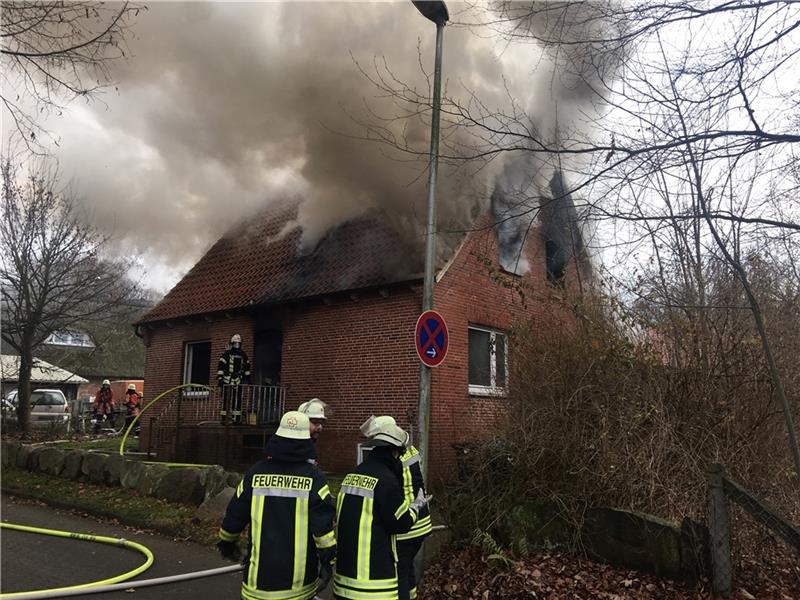 Dezember 2018: In Nottensdorf setzt ein 19-jähriger Afghane eine Asylbewerberunterkunft in Brand. Foto: Strüning