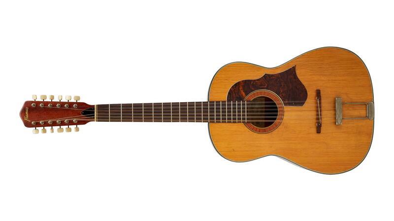 Verschollen geglaubte Lennon-Gitarre bringt Millionen Die 12-saitige Framus-Hootenanny-Akustikgitarre.