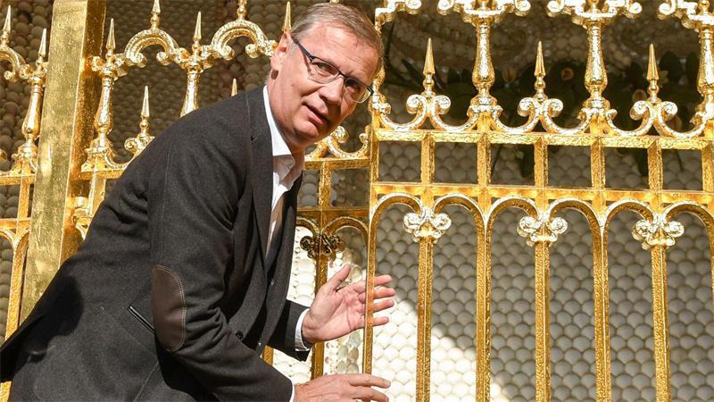 Jauch wird 70 - und meidet Rummel um sich Die 2018 abgeschlossene Sanierung der Neptungrotte im Park Sanssouci in Potsdam hatte Günther Jauch mit einer Million Euro unterstützt. (Archivbild)