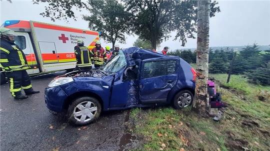 Die 31-Jährige aus Fredenbeck prallte mit ihrem Fahrzeug gegen einen Baum. 