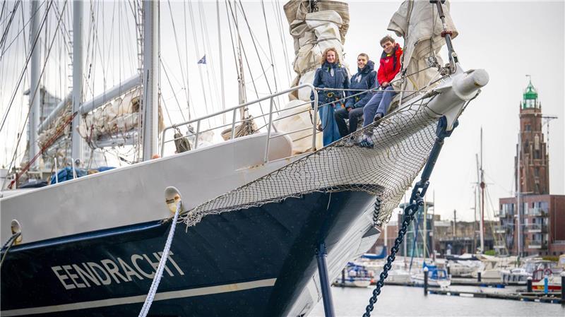Die 38 Jugendlichen der „High Seas High School“ sind nach sieben Monaten auf See wieder in Bremerhaven eingetroffen. (Archivbild)