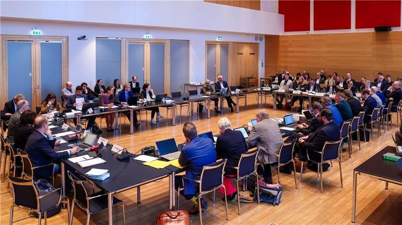 Streit um Umgang mit Northvolt-Akten Die Abgeordneten haben in der Mittagspause der Parlamentssitzung getagt.
