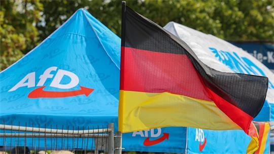 Die AfD liegt in den Umfragen vor der Wahl in Sachsen-Anhalt klar vorn. (Archivbild)