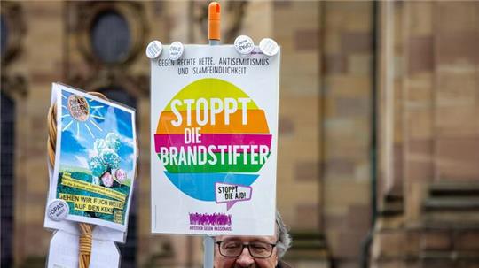 Die AfD war für viele Demonstranten Protestziel Nummer eins.