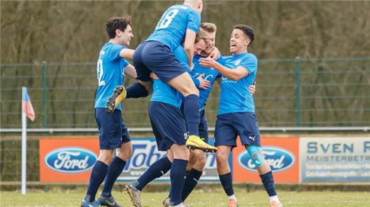 Die Ahlerstedter feierten zum wiederholten Mal einen Sieg in der Nachspielzeit.