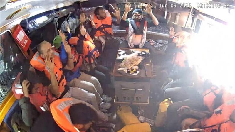 Die Aktivisten wollten eigenen Angaben zufolge humanitäre Hilfe in den Gazastreifen bringen.