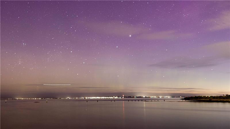 Die Aurora Australis begeisterte Menschen in Australien und Neuseeland.