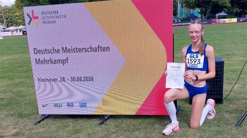 Souveräner Sieg: BSV-Athleten stellen Uraltrekord von 1971 ein Die BSV-Athletin Clara Passauer.