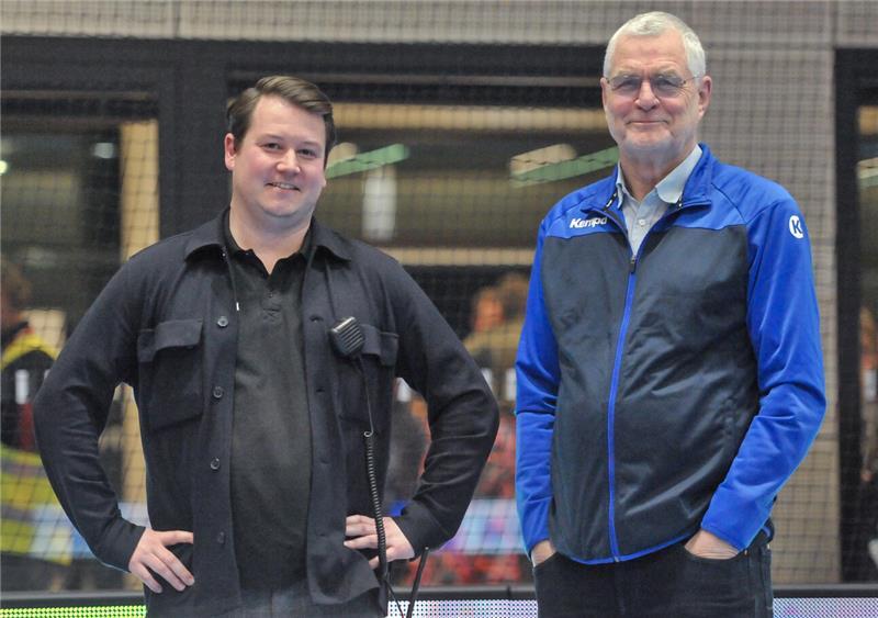 Die BSV-Geschäftsführer Timm Hubert (links) und Peter Prior.