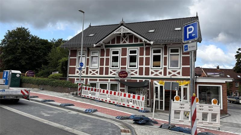 Die Bäckerei Heyderich an der Harsefelder Straße war lange Zeit nur eingeschränkt erreichbar.