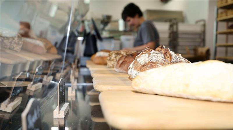 Die Bäckerei backt nur Sauerteigbrote.