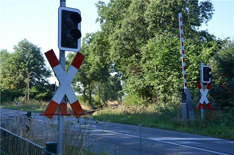 Die Bahnübergänge wie hier in Riensförde sind auf der Strecke entweder mit Ampeln oder Schranken gesichert. Foto: Allwörden