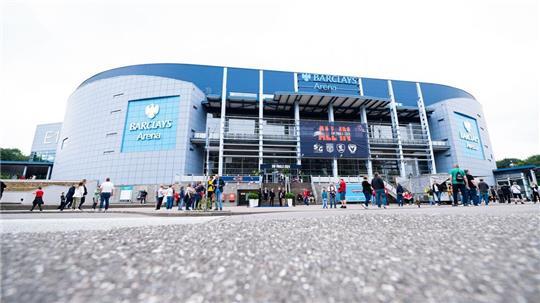 Die Barclays Arena hat bei der Anzahl der Veranstaltungen wieder das Vor-Corona-Niveau erreicht. (Archivbild)