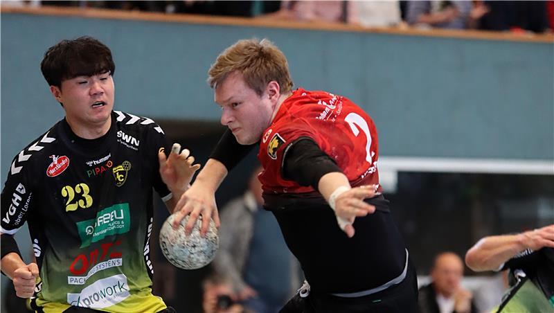 Die Beckdorfer, hier mit Thorin Helfers, wehrten sich in Northeim im Spitzenspiel.