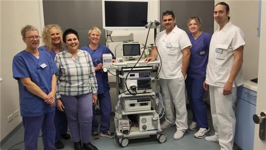 Die Belegschaft in Otterndorf arbeitet jetzt mit modernster Endoskopie-Technik.