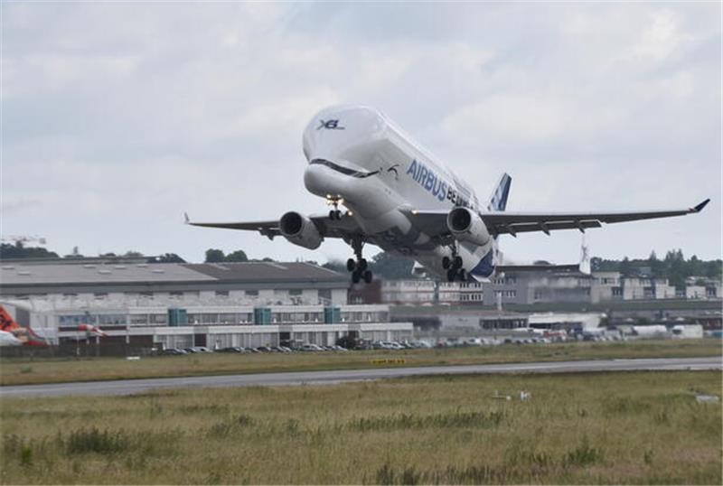 Wohnen, Verkehr und Schallkanonen: Das fordern die Altländer Die Beluga startet auf dem Airbus-Sonderflugplatz in Finkenwerder, vorher sind die Vögel mit Pyrotechnik vergrämt worden.