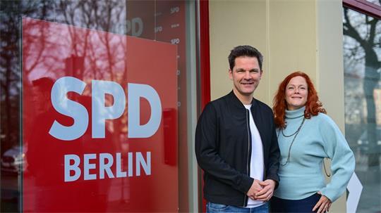 Die Berliner SPD wird von Steffen Krach und Bettina König geführt. (Archivfoto)