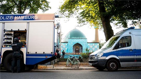 Die Blaue Moschee an der Außenalster in Hamburg wurde beschlagnahmt.