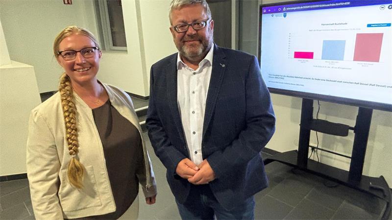 Die Bürgermeisterwahl in Buxtehude ist noch nicht entschieden: Für Katharina Mewes und Ralf Dessel geht es am 27. September in die Stichwahl.