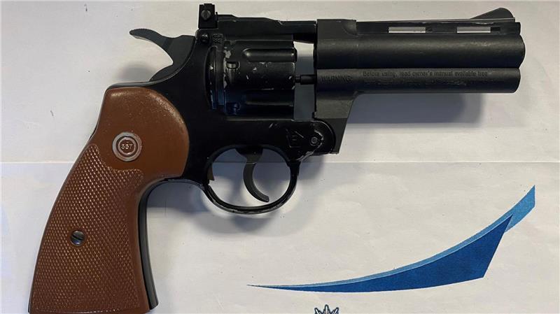Die Bundespolizei stellte bei dem Mann eine Druckluftwaffe sicher.