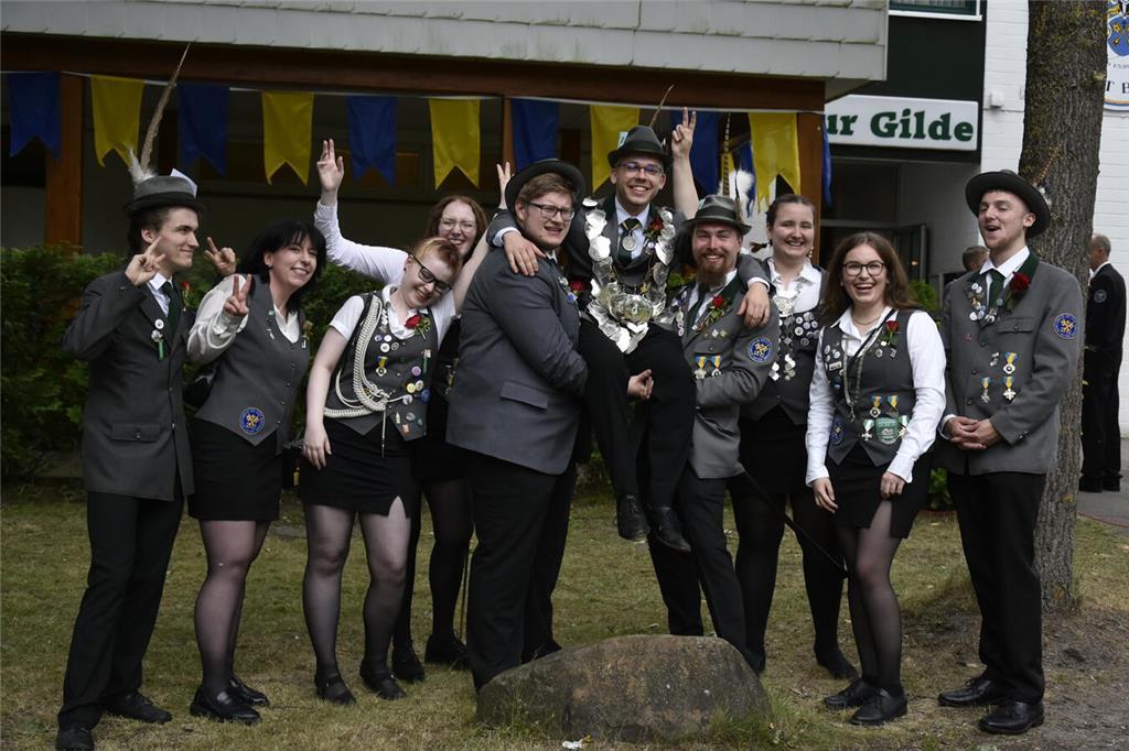 Die Buxtehuder Schützengilde feiert ihr Schützenfest.