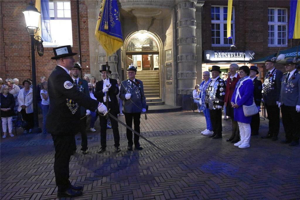 Die Buxtehuder Schützengilde feiert ihr Schützenfest.