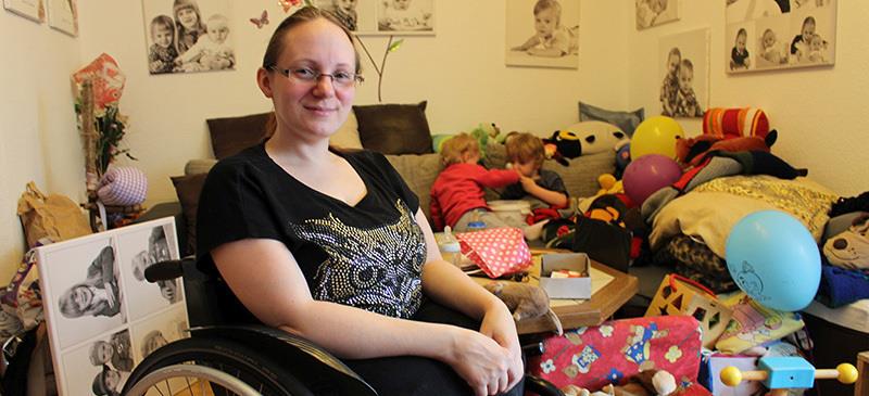 Die Buxtehuderin Claudia Philipp hat die Glasknochen-Krankheit und ein turbulentes Familienleben. Foto Richter