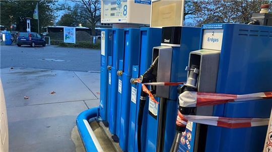 Die CNG-Zapfsäule an der Buxtehuder Aral-Tankstelle ist dauerhaft geschlossen.