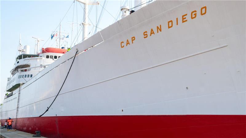 Die „Cap San Diego“ ist ein maritimes Denkmal.
