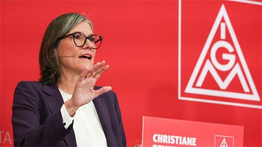 Die Chefin der IG Metall, Christiane Benner, sieht keinen Grund zum Verzicht. (Foto: Archiv)