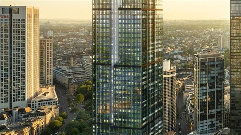 Die Commerzbank mietet 52 Etagen im neuen Central Business Tower ab 2028. (Handout)