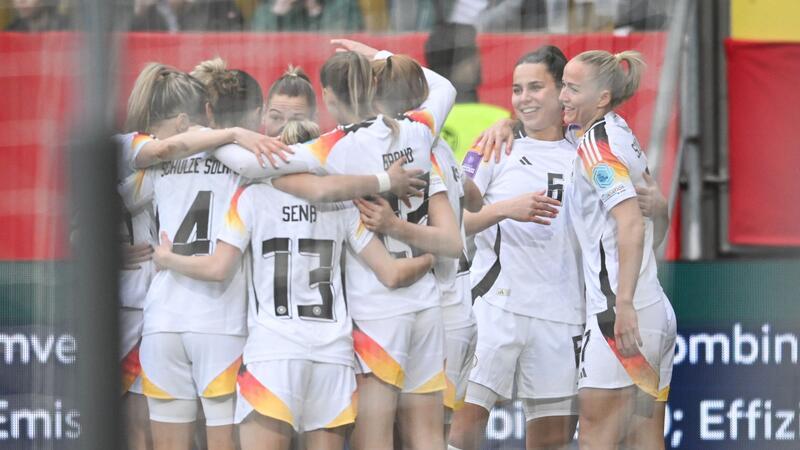 Die DFB-Frauen feierten im zweiten EM-Qualifikationsspiel den zweiten Sieg.