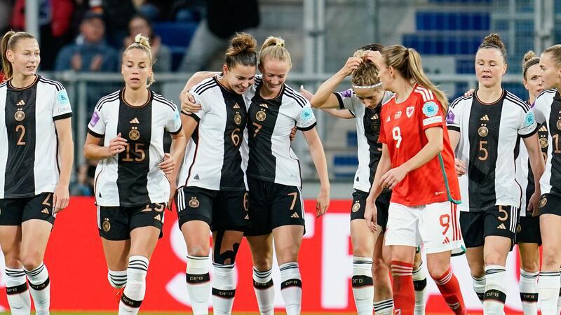 Die DFB-Frauen setzten sich mit 5:1 gegen Wales durch.