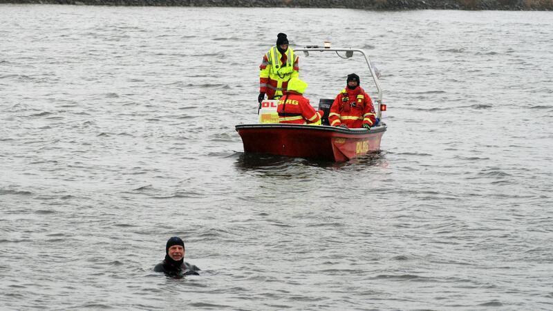 Die DLRG war zur Sicherheit vor Ort.