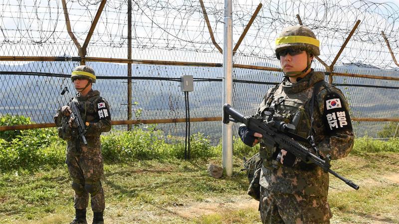Die Demilitarisierte Zone (DMZ) trennt die zwei Staaten.