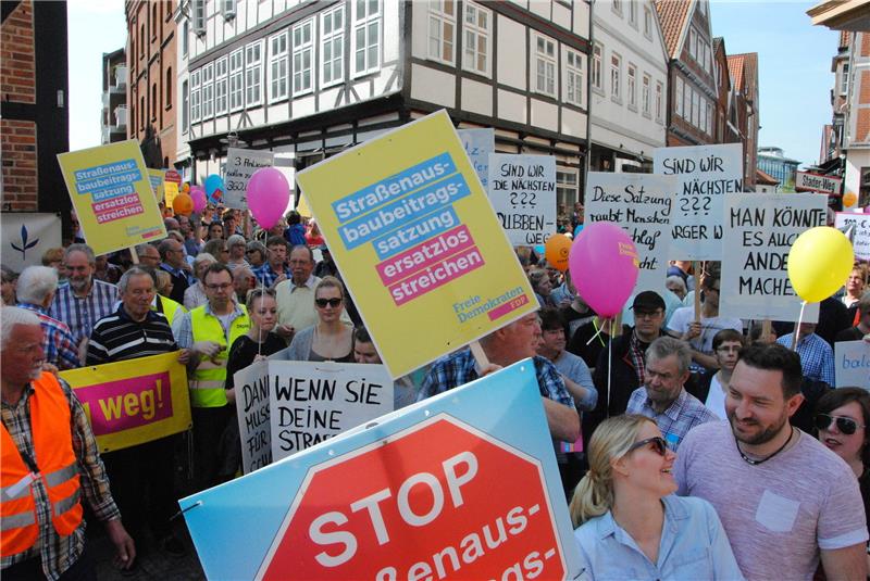 Die Demonstranten haben ihr Ziel erreicht...