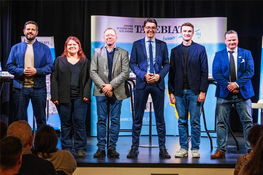 Die Direktkandidaten des Wahlkreises Cuxhaven - Stade II waren dem Aufruf des TA...