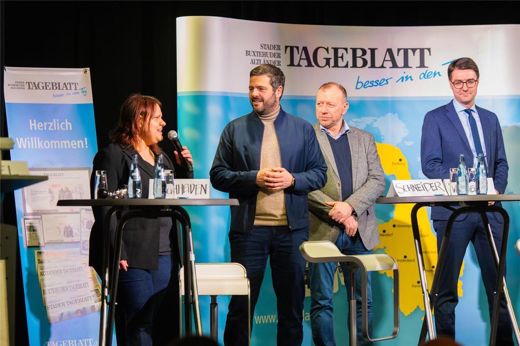 Die Direktkandidaten des Wahlkreises Cuxhaven - Stade II waren dem Aufruf des TA...