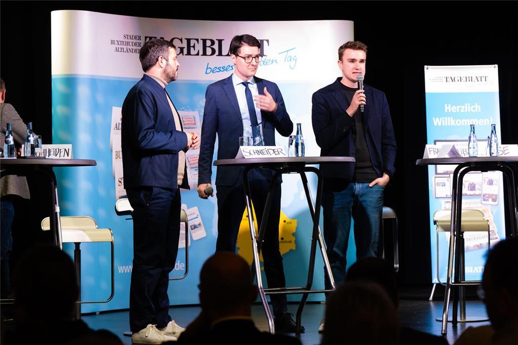 Die Direktkandidaten des Wahlkreises Cuxhaven - Stade II waren dem Aufruf des TA...